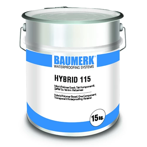 Hibrit Polimer Esaslı, Tek Komponentli, Şeffaf Su Yalıtım Malzemesi - HYBRID 115